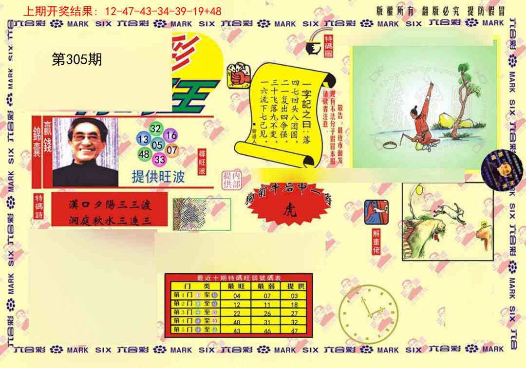 305期心水特码(信封)[图]