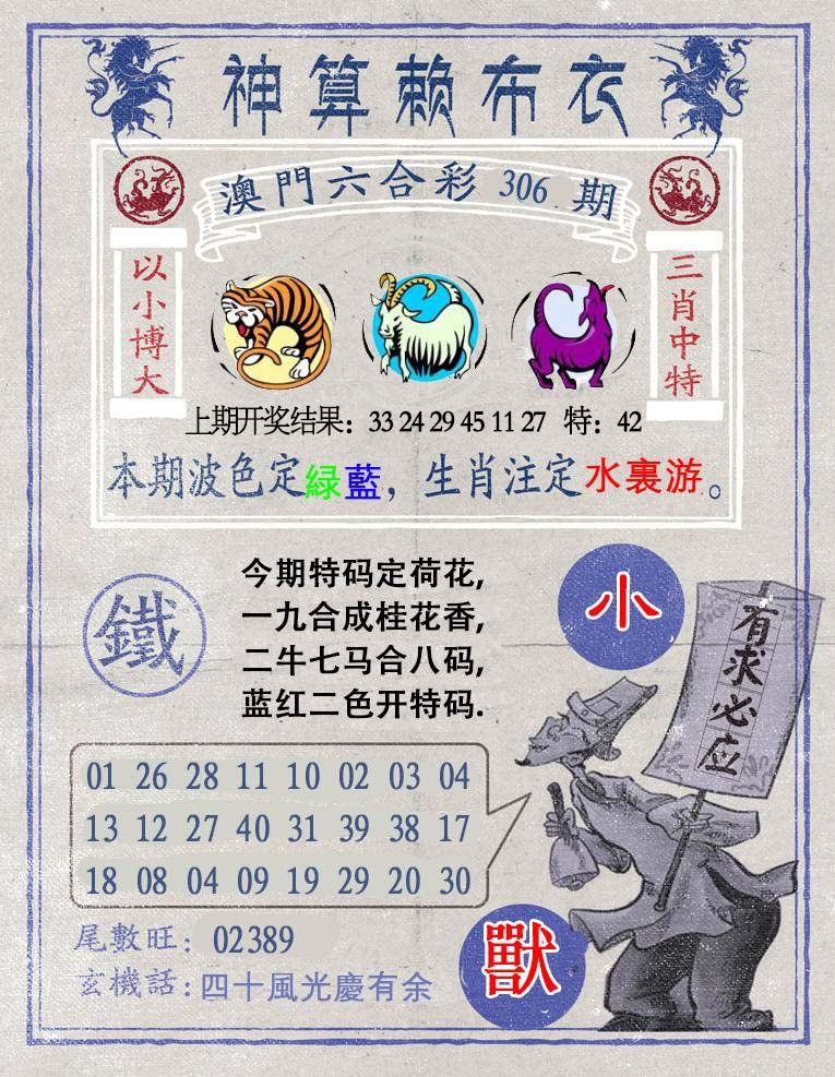 306期神算赖布衣[图]