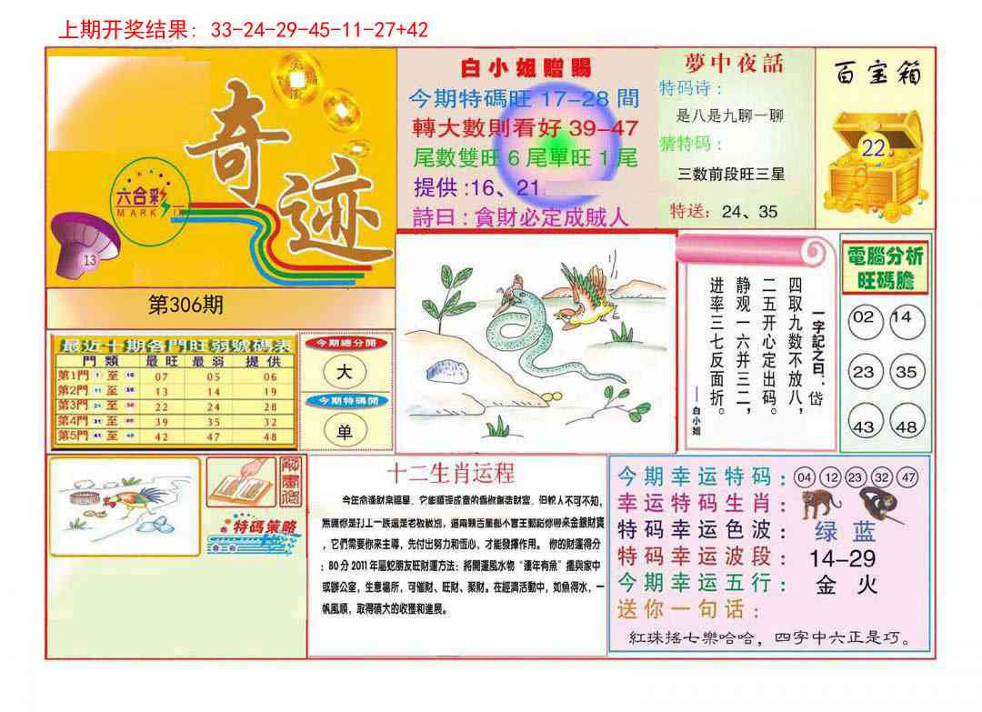 306期九龍奇迹A(推荐)[图]