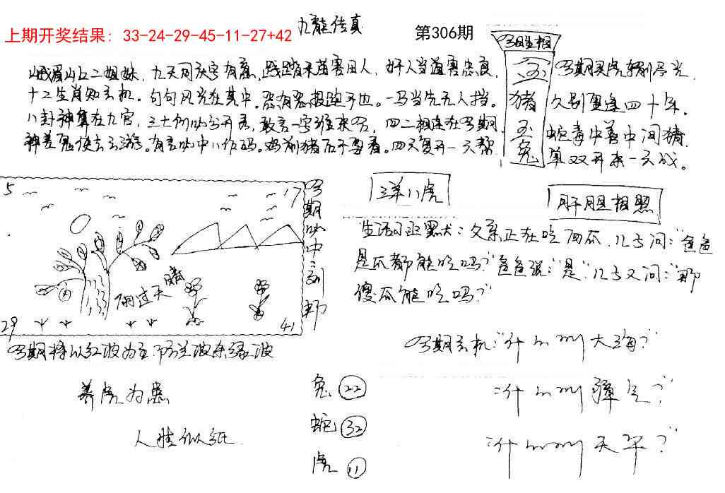 306期手写九龙内幕[图]