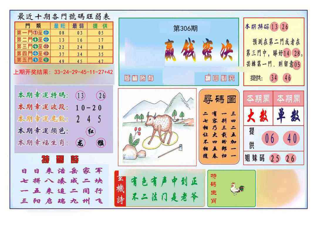 306期九龍赢钱密决(推荐)[图]