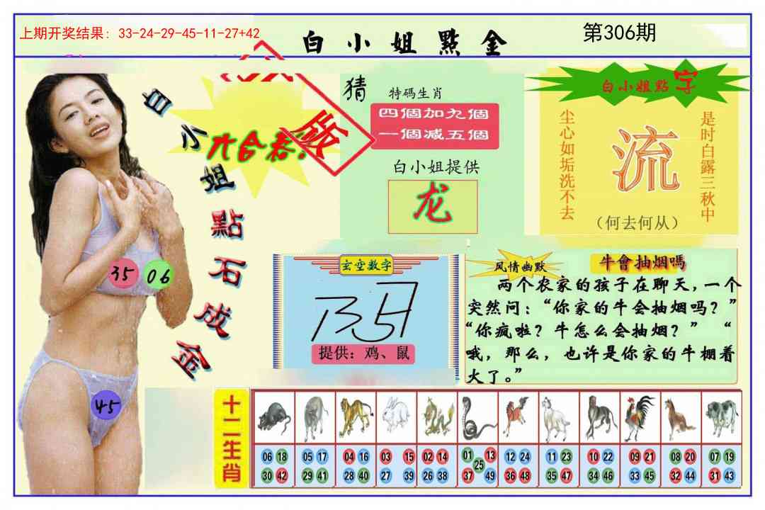 306期白小姐点金[图]