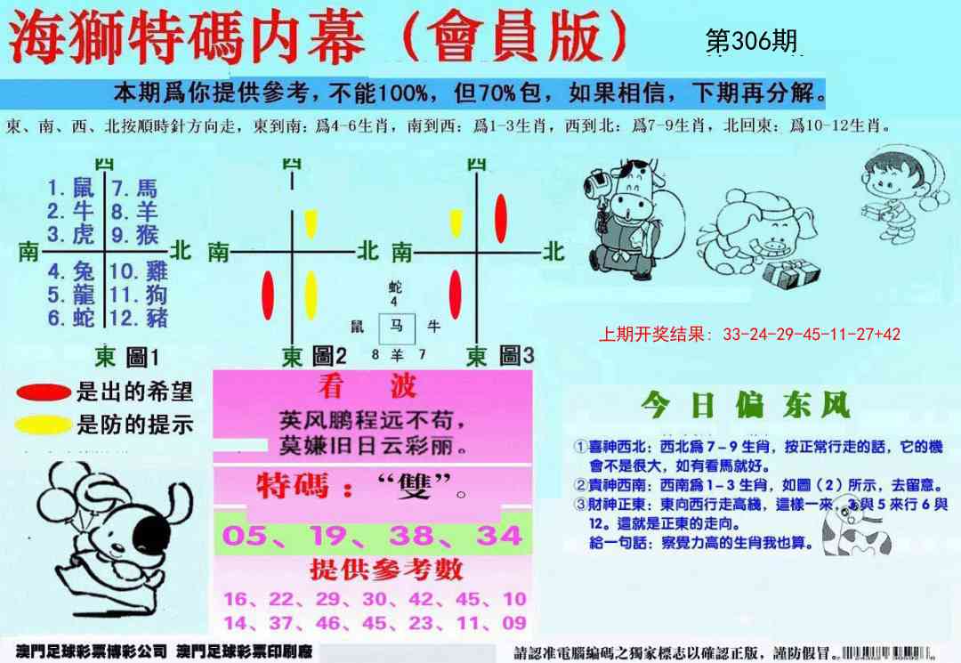 306期另版海狮特码内幕报[图]