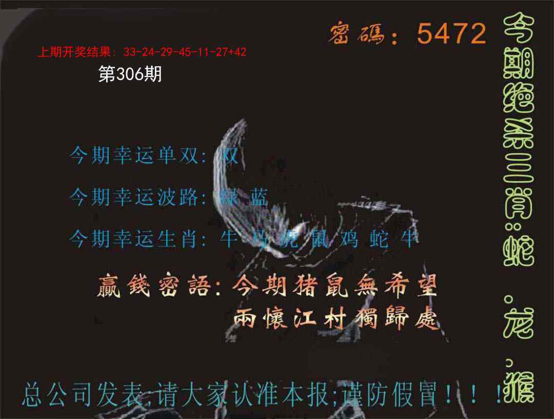 306期特码报[图]