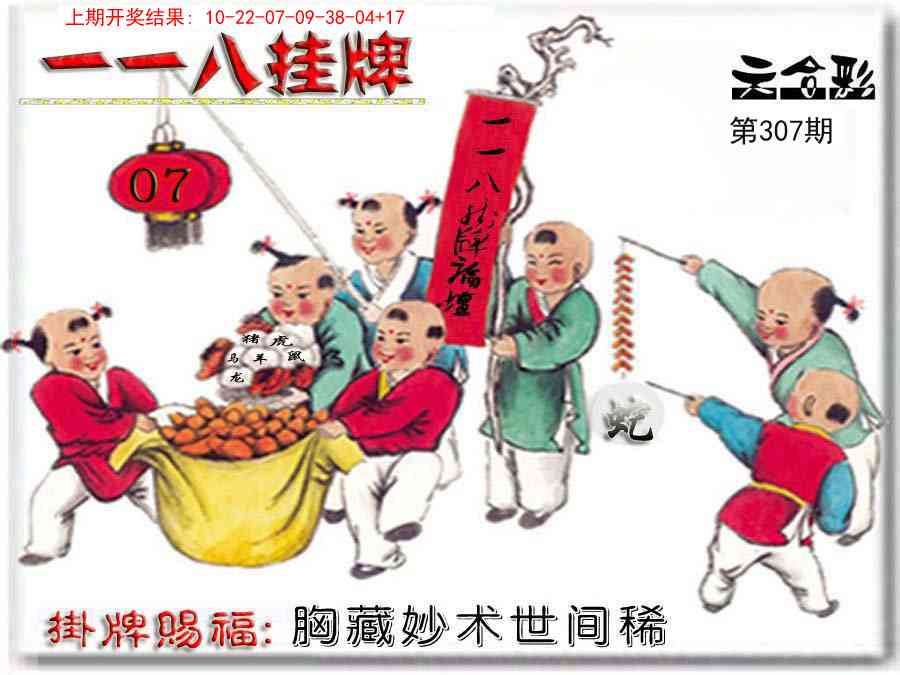 307期118挂牌彩图[图]