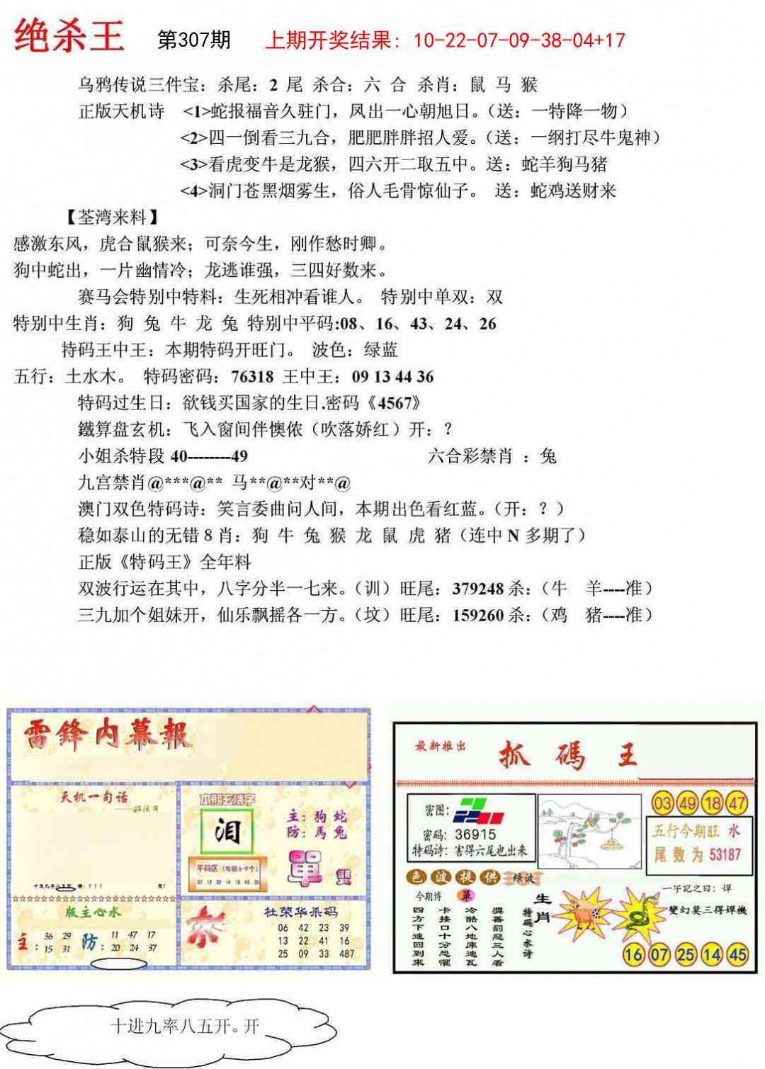 307期蓝天报(绝杀王)[图]