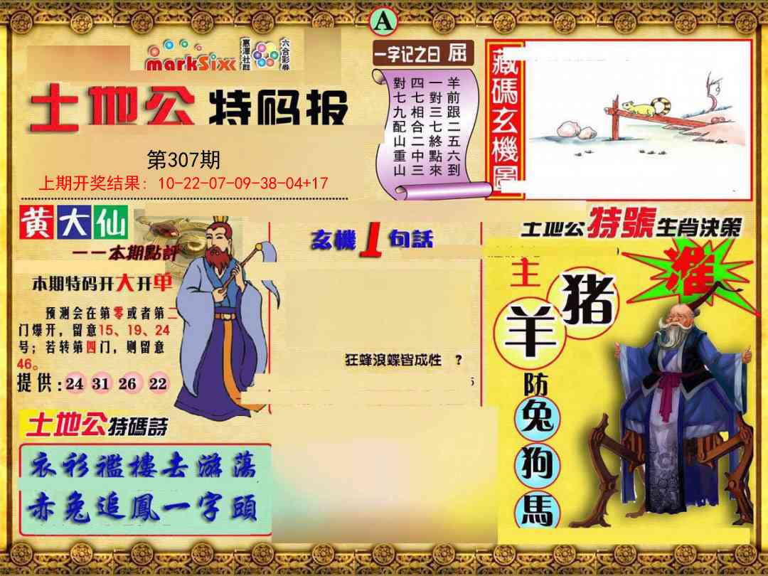 307期土地公特码报A[图]