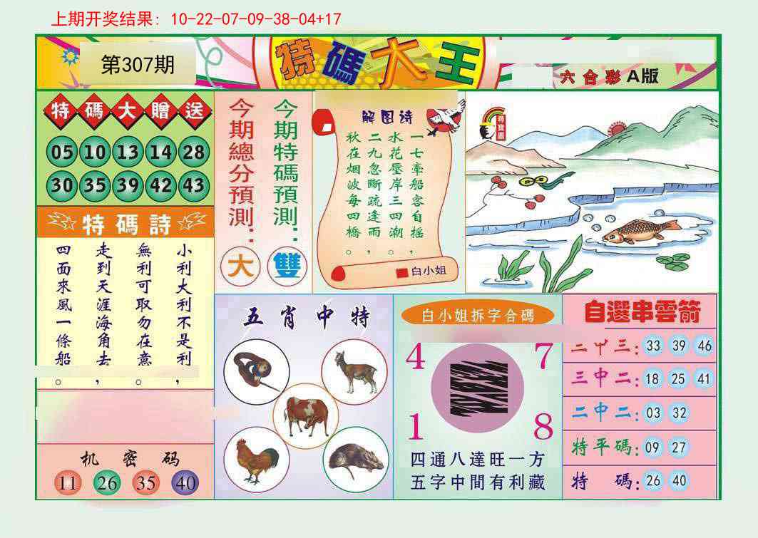 307期特码大王A[图]