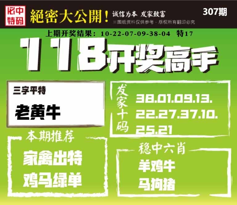 307期118开奖高手[图]