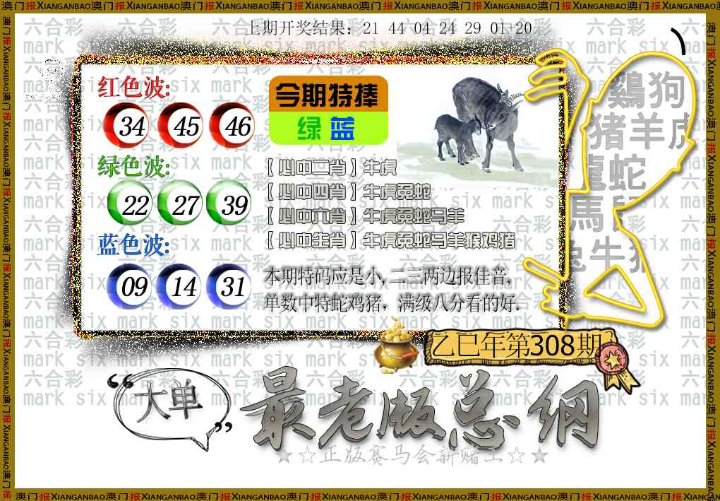 308期最老版总纲[图]