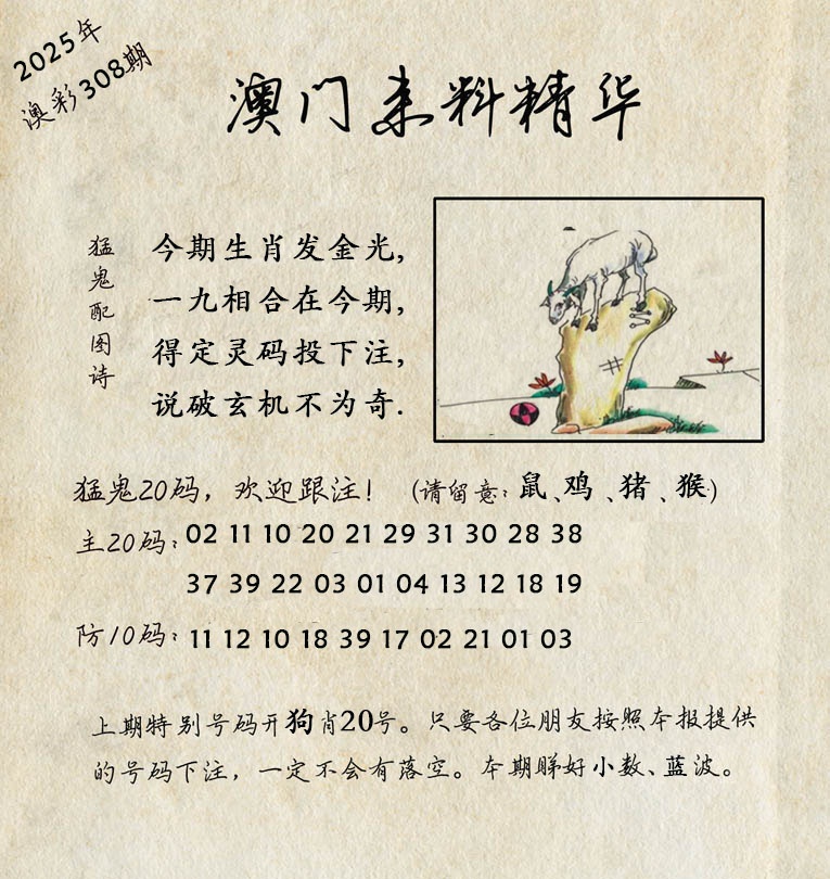 308期澳门来料精华[图]