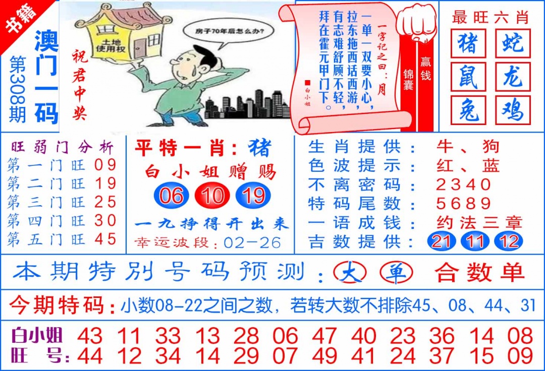 308期澳门飞龙宝典[图]