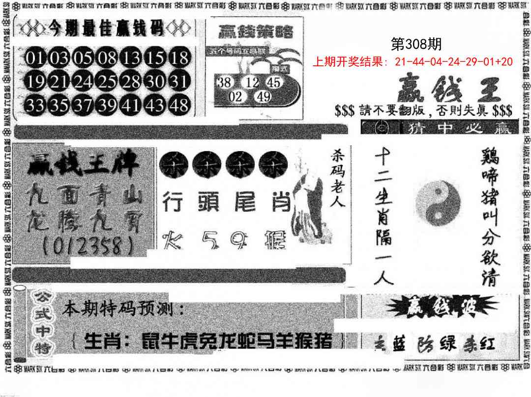 308期赢钱料[图]