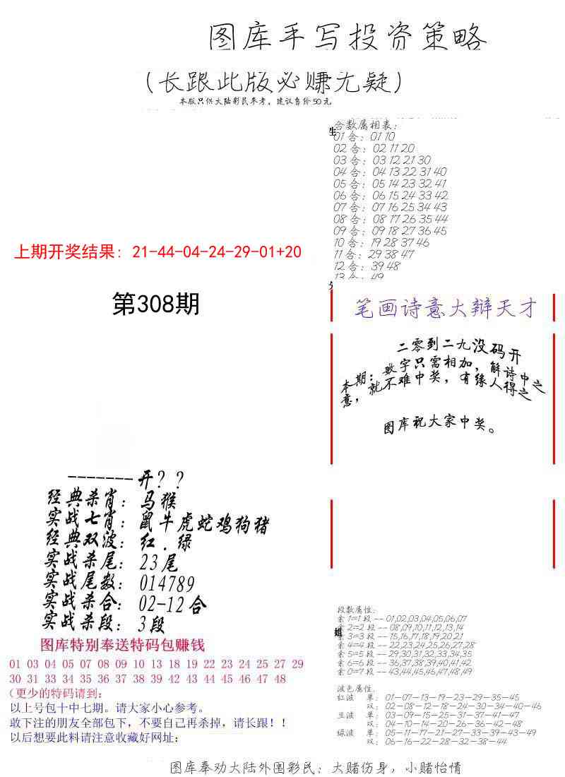 308期手写投资策略[图]