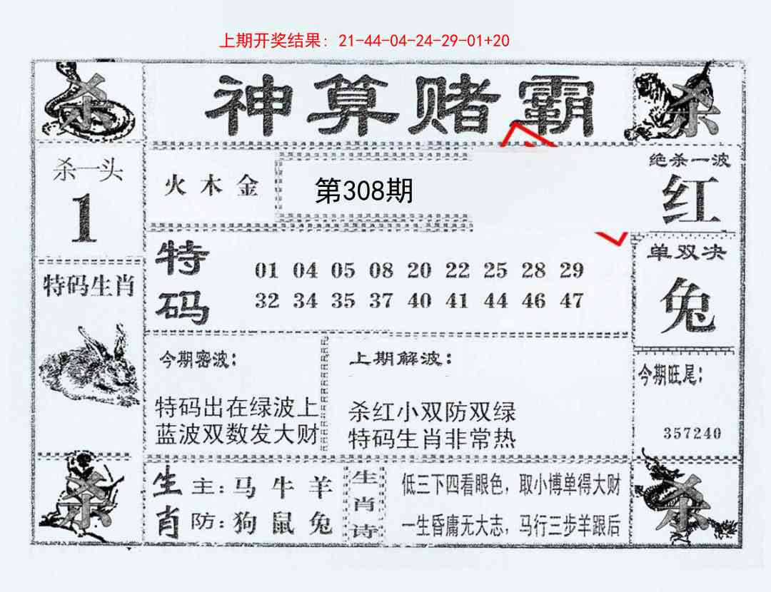 308期神算赌霸[图]
