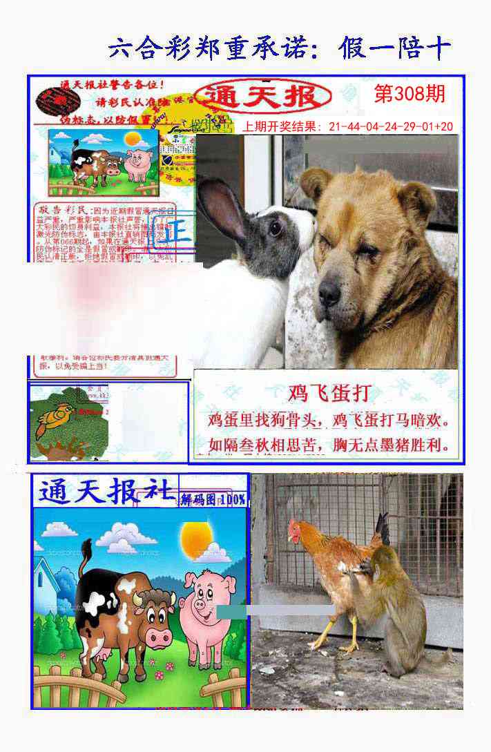 308期假一陪十通天报[图]