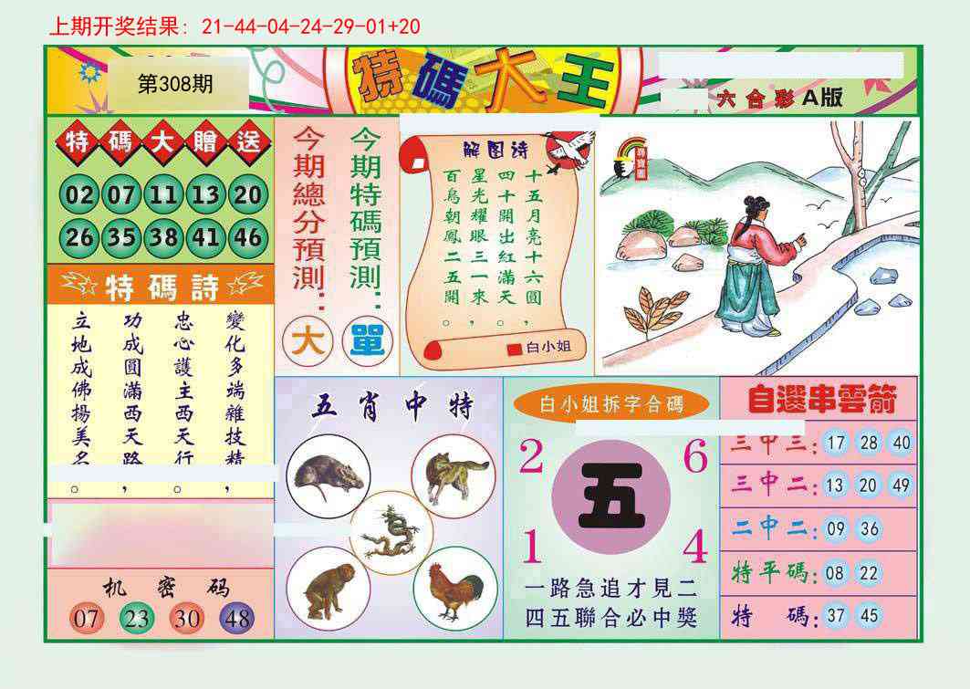 308期特码大王A[图]