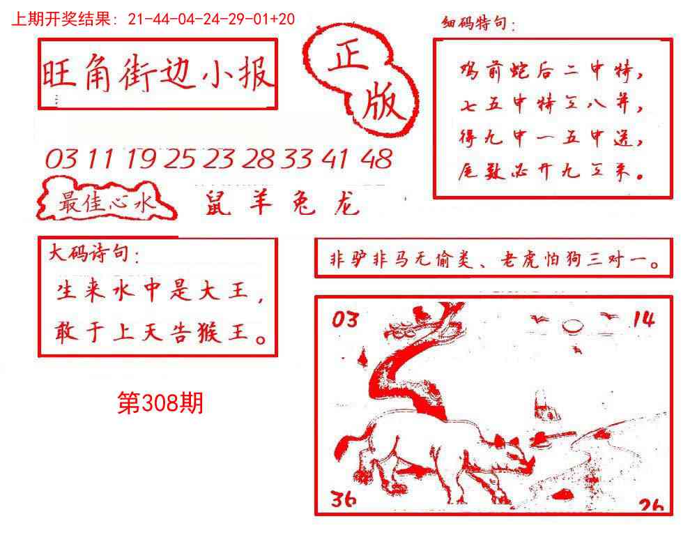 308期旺角街边小报[图]