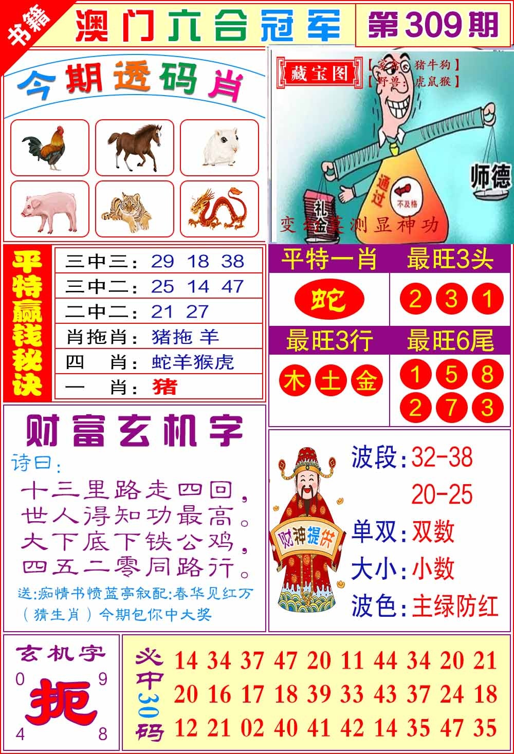 309期澳门六合冠军[图]