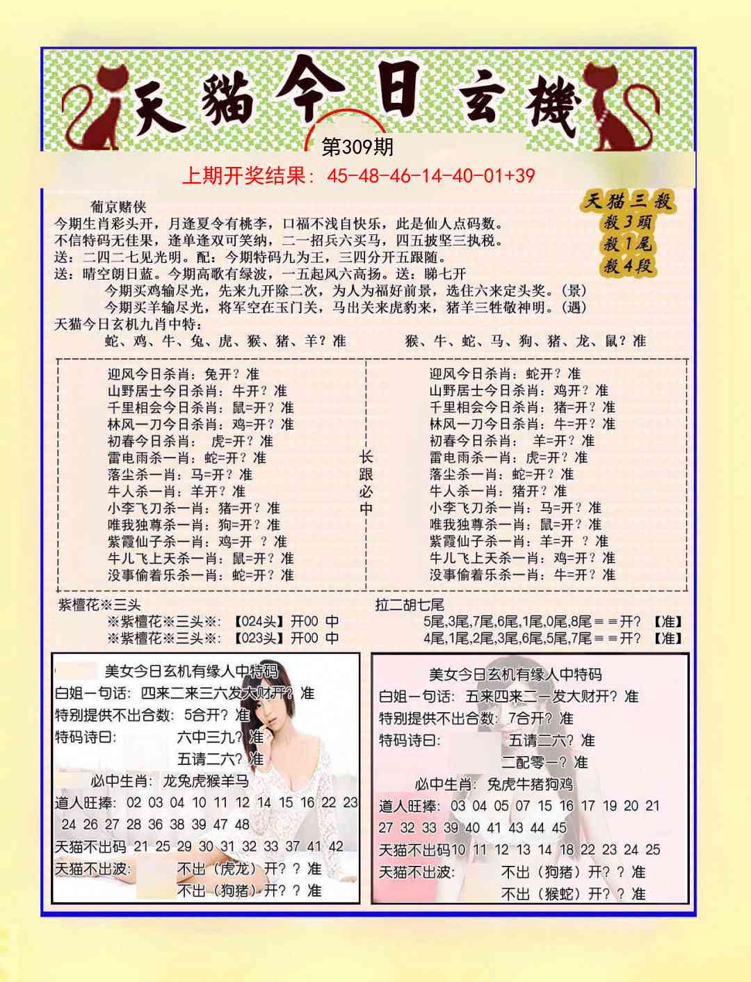 309期今日玄机图B[图]