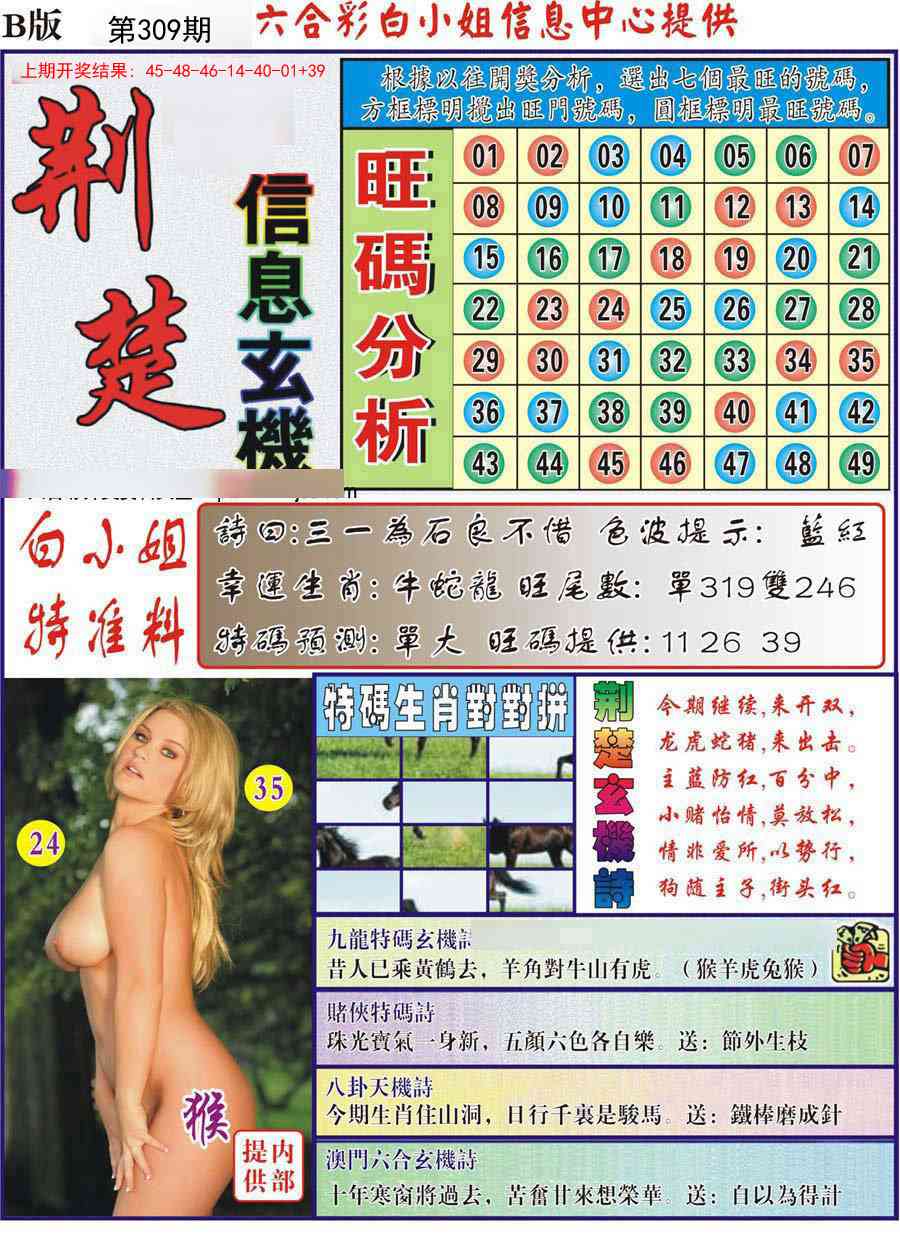 309期荆楚信息玄机B[图]