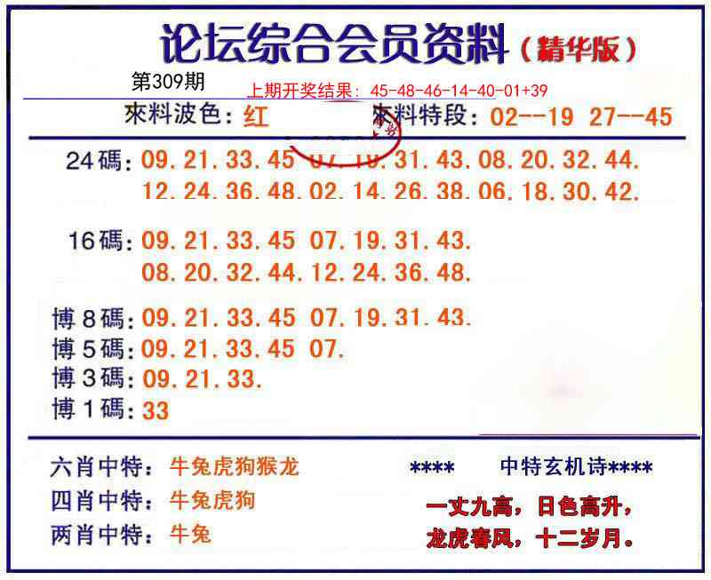 309期综合会员资料[图]