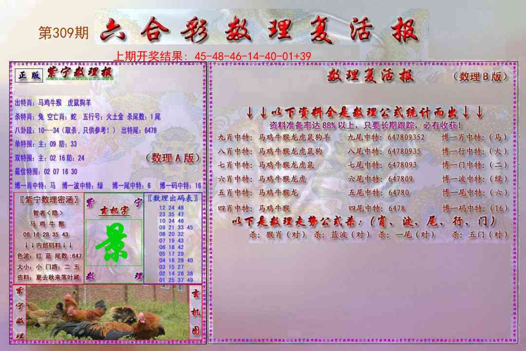 309期数理复活报[图]