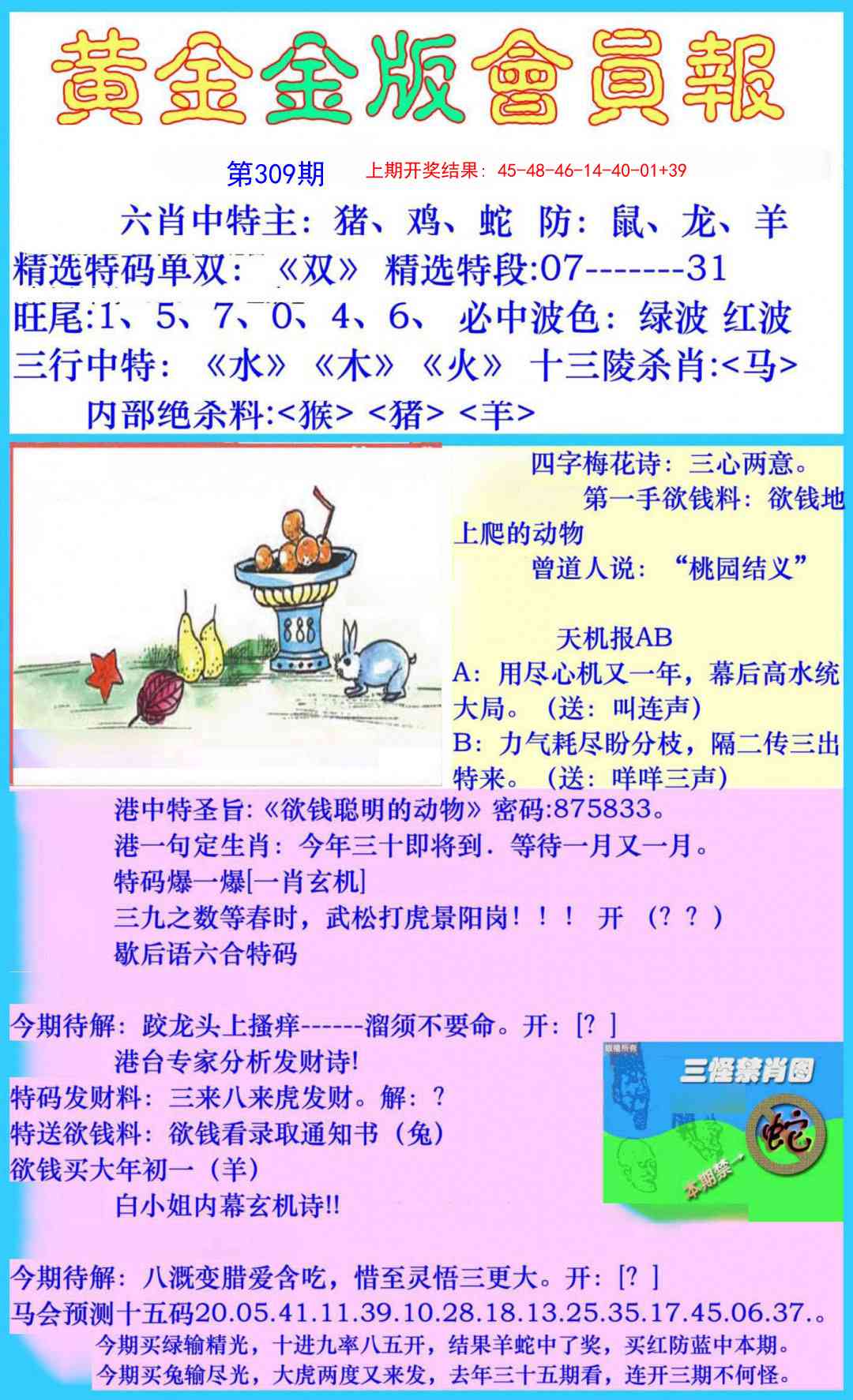 309期黄金金版会员报[图]