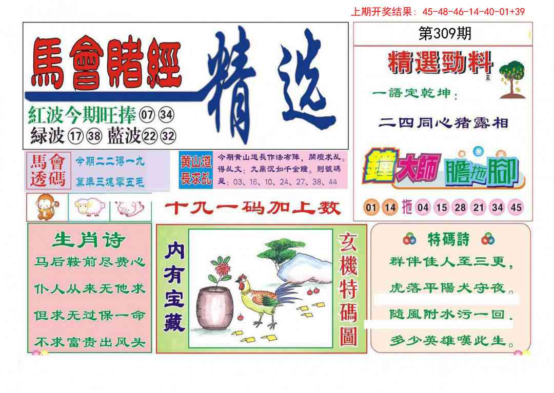 309期赌经精选[图]