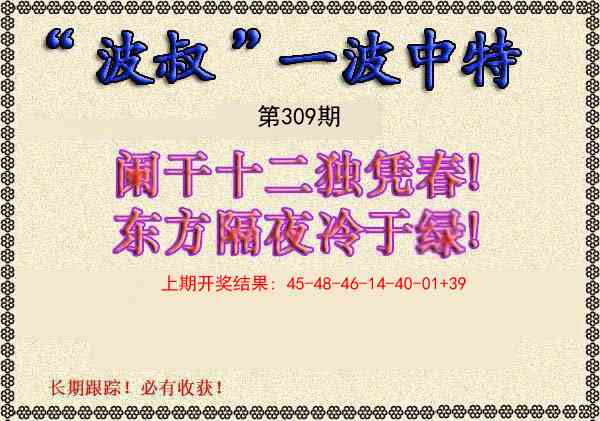 309期波叔一波中特[图]