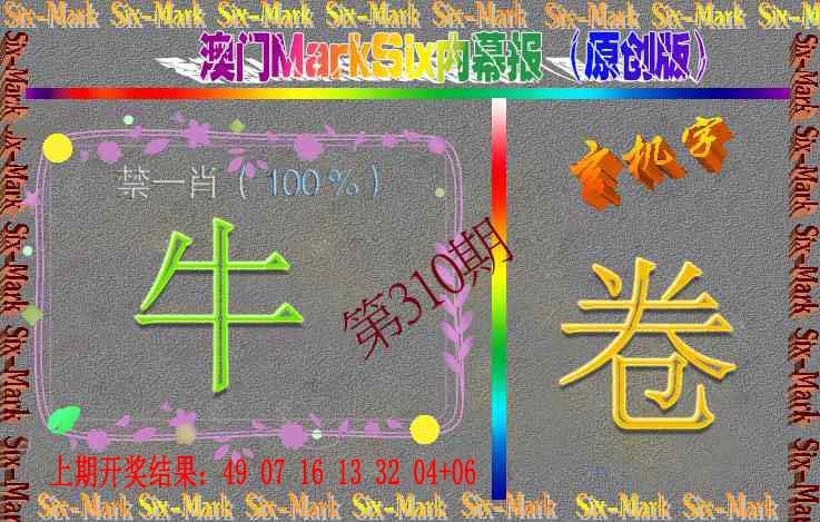 310期赛马会内幕报(原创版）[图]