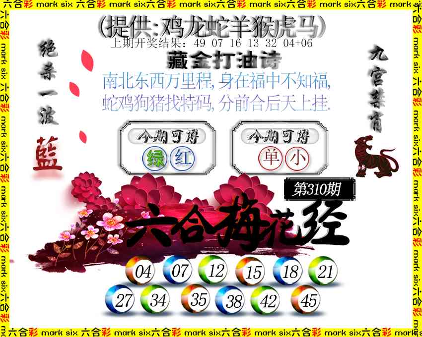 310期六合梅花经[图]