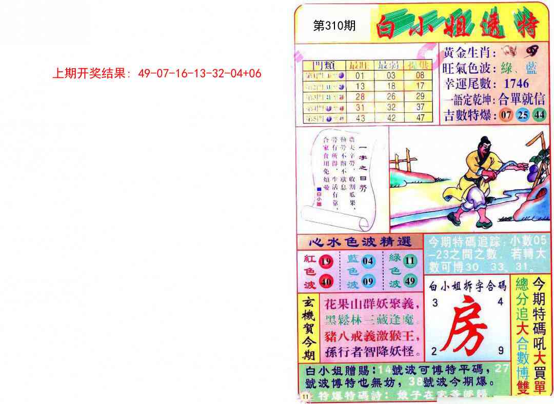 310期白小姐透特[图]