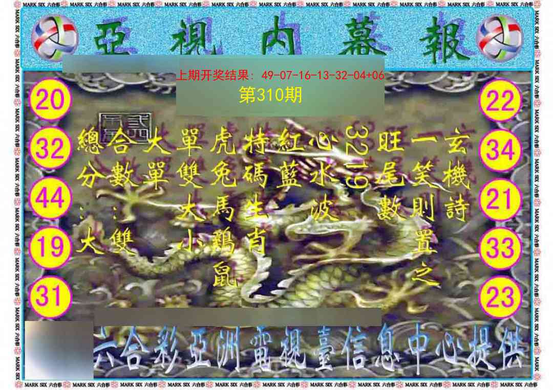 310期亚视内幕报[图]