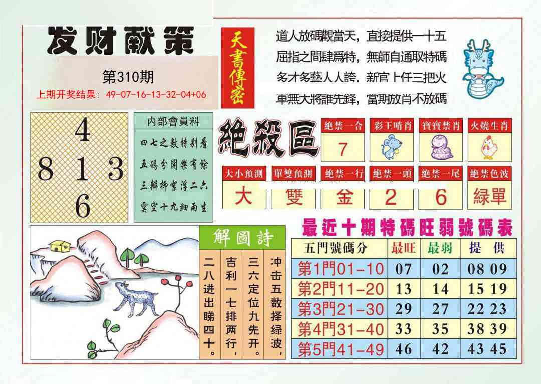 310期发财献策[图]