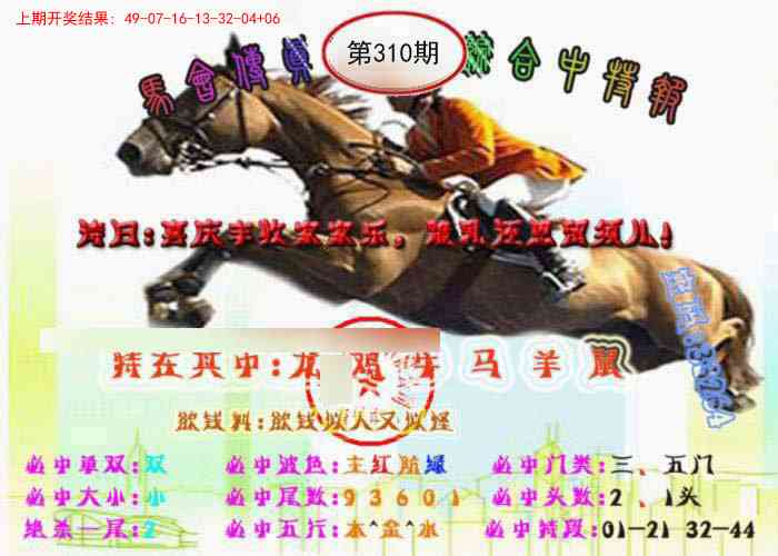 310期马会传真-综合报[图]