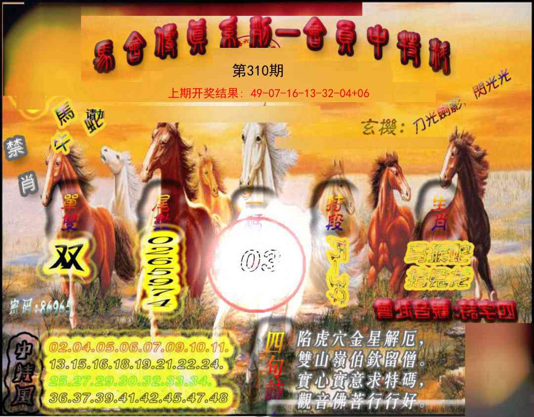 310期马会传真-会员报[图]