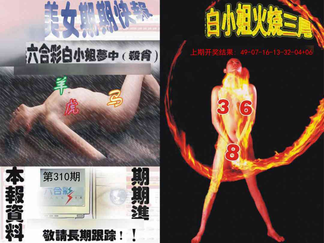 310期环球美女特码报[图]