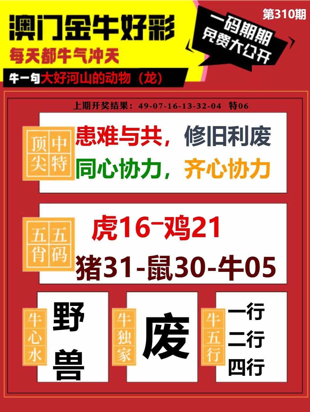 310期金牛好彩[图]