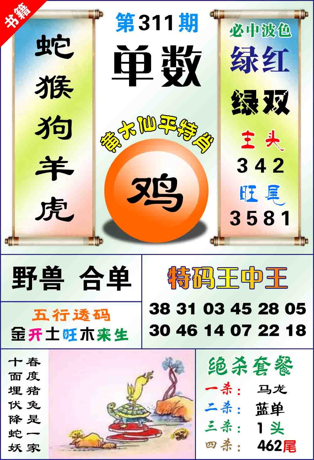 311期澳门平特王中正[图]