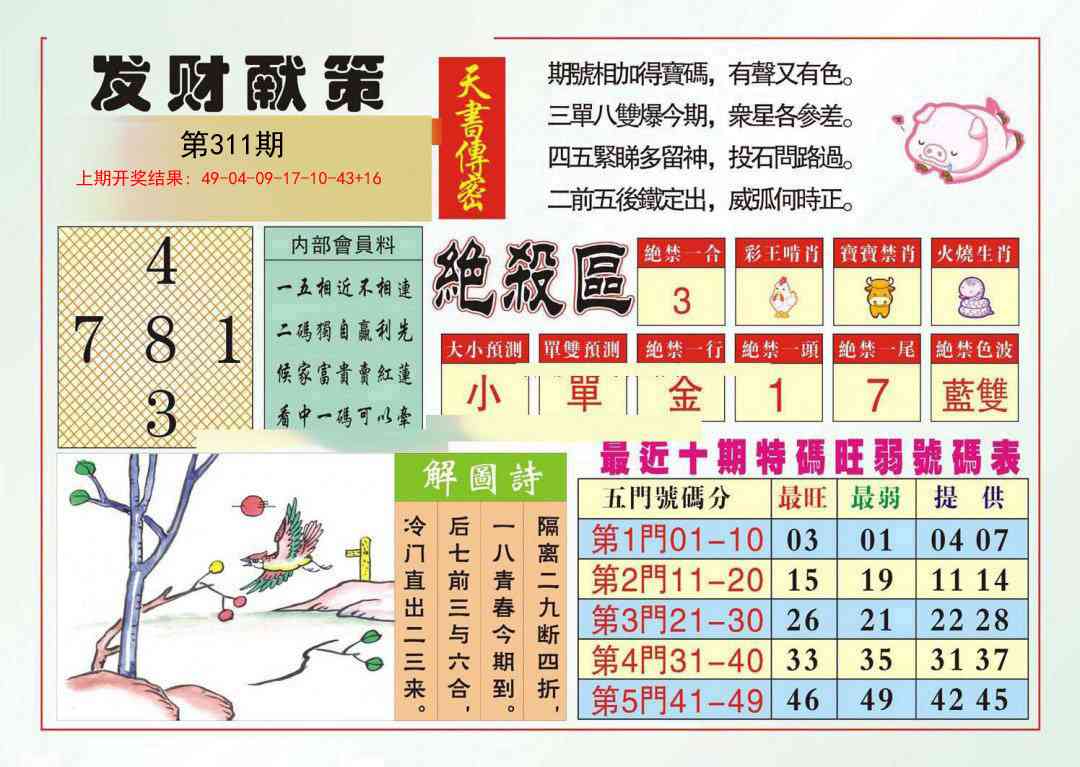 311期发财献策[图]