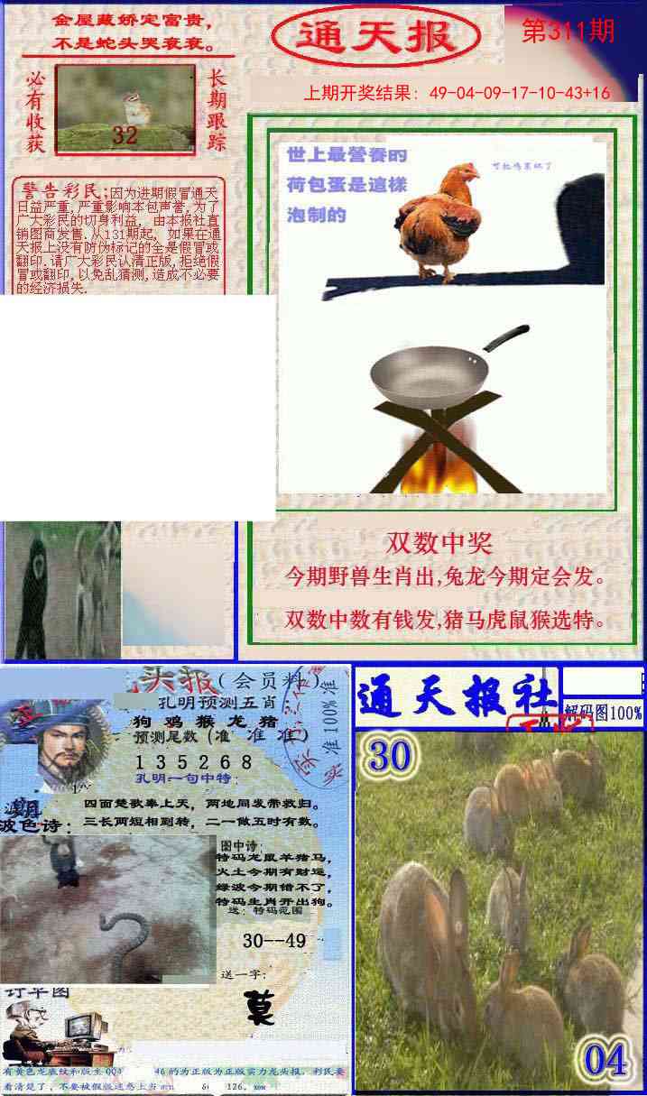 311期实力通天报[图]