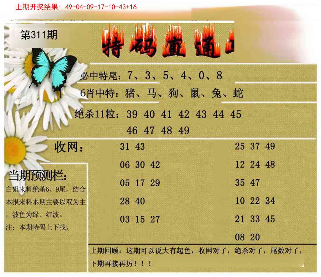311期特码直通车[图]