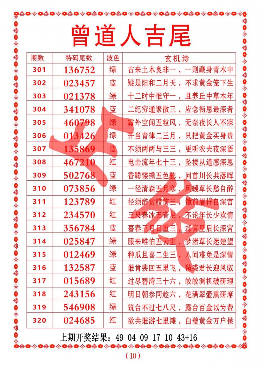 311期曾道人吉尾[图]