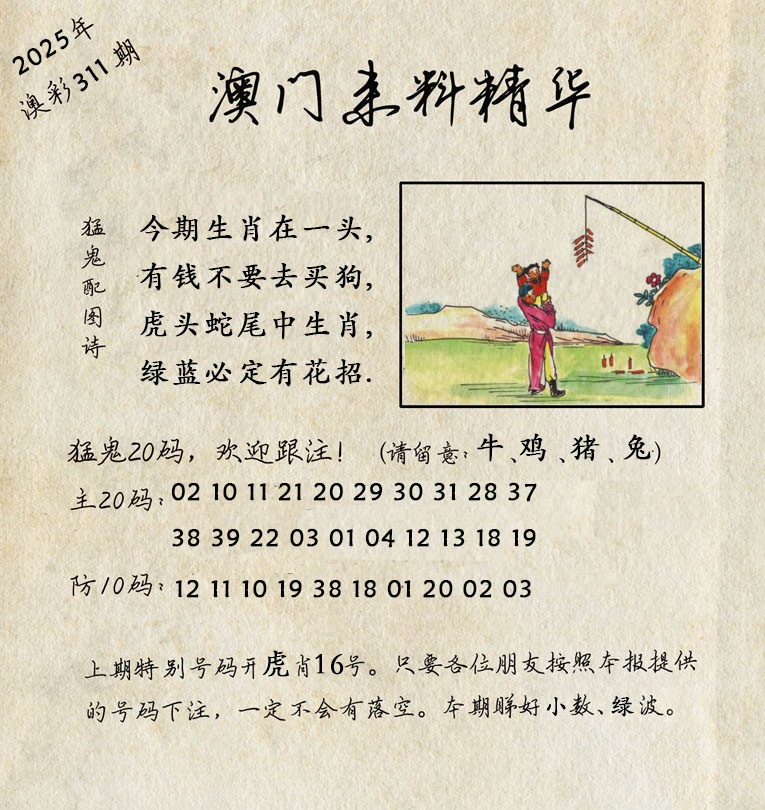 311期澳门来料精华[图]
