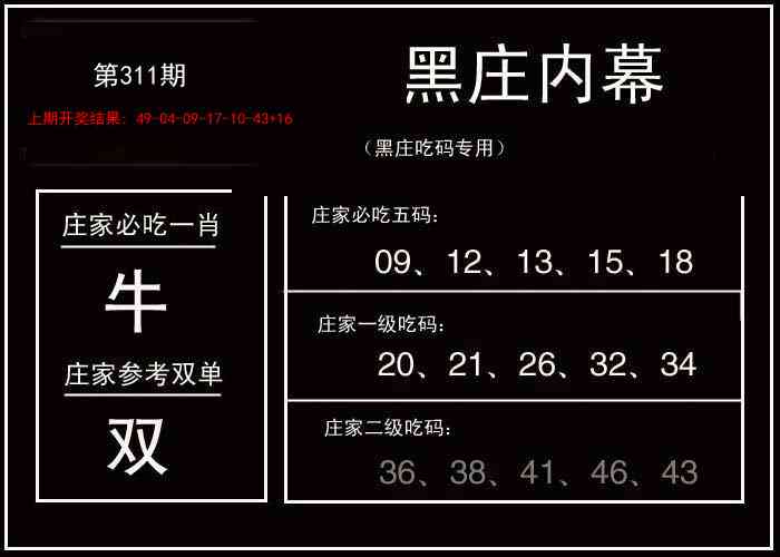 311期黑庄内幕[图]