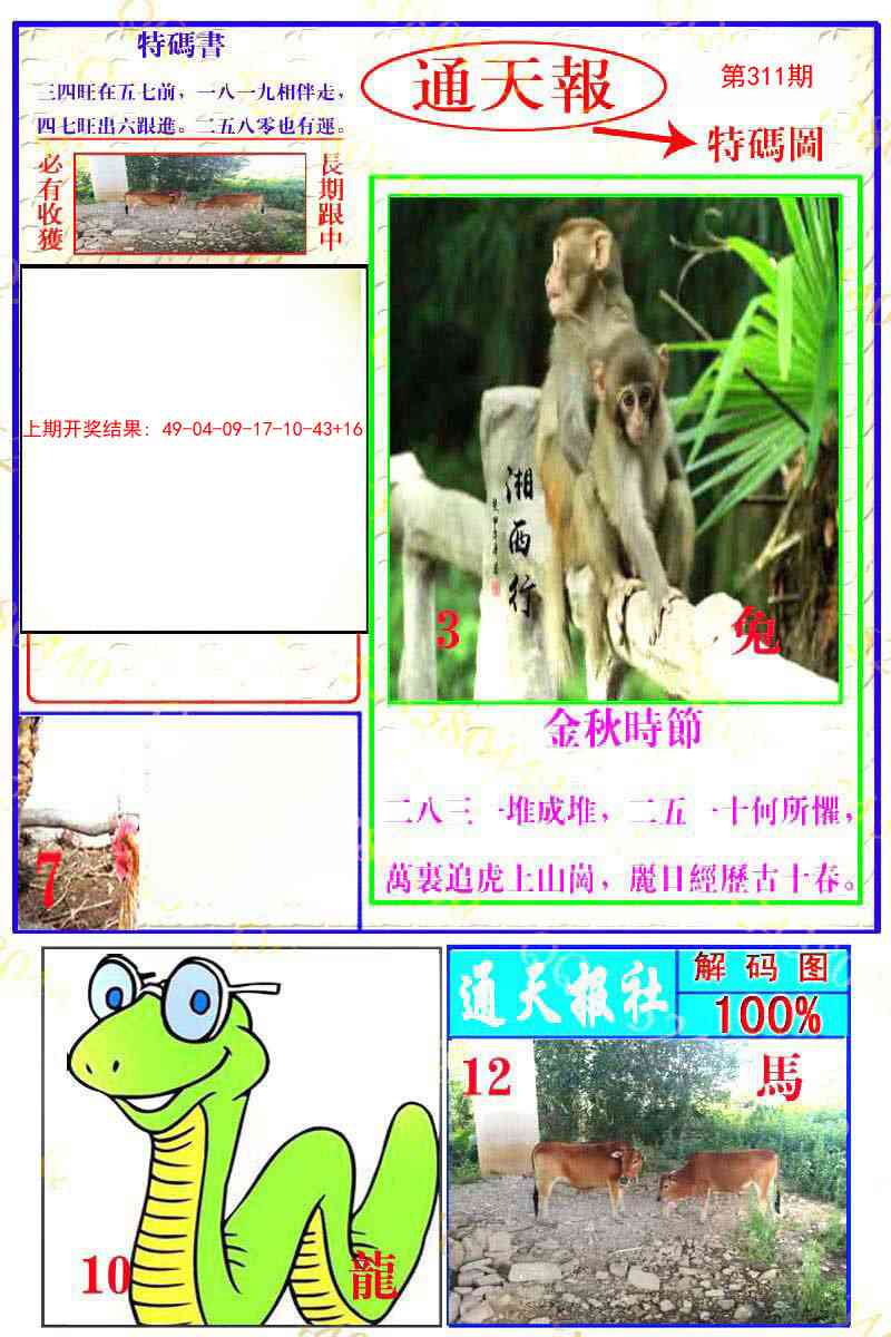 311期通天特解图[图]