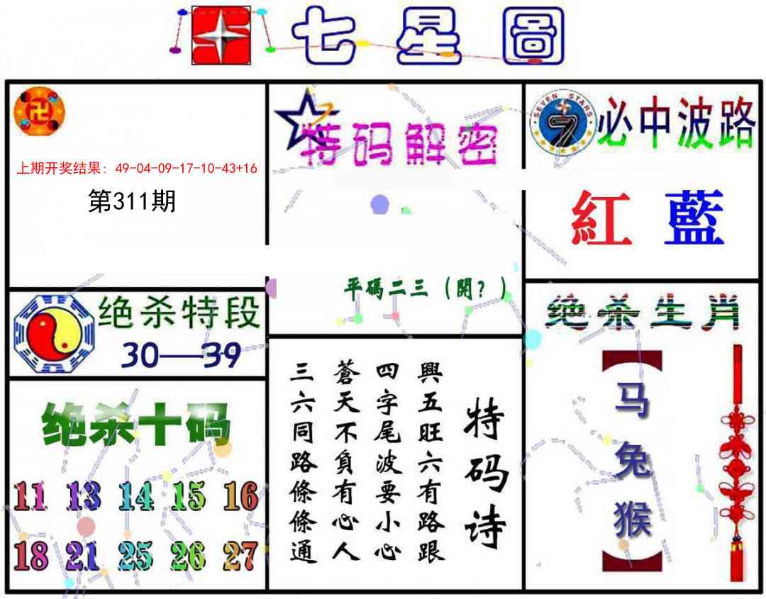 311期七星图A[图]