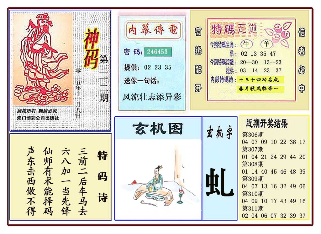312期黄大仙神码[图]
