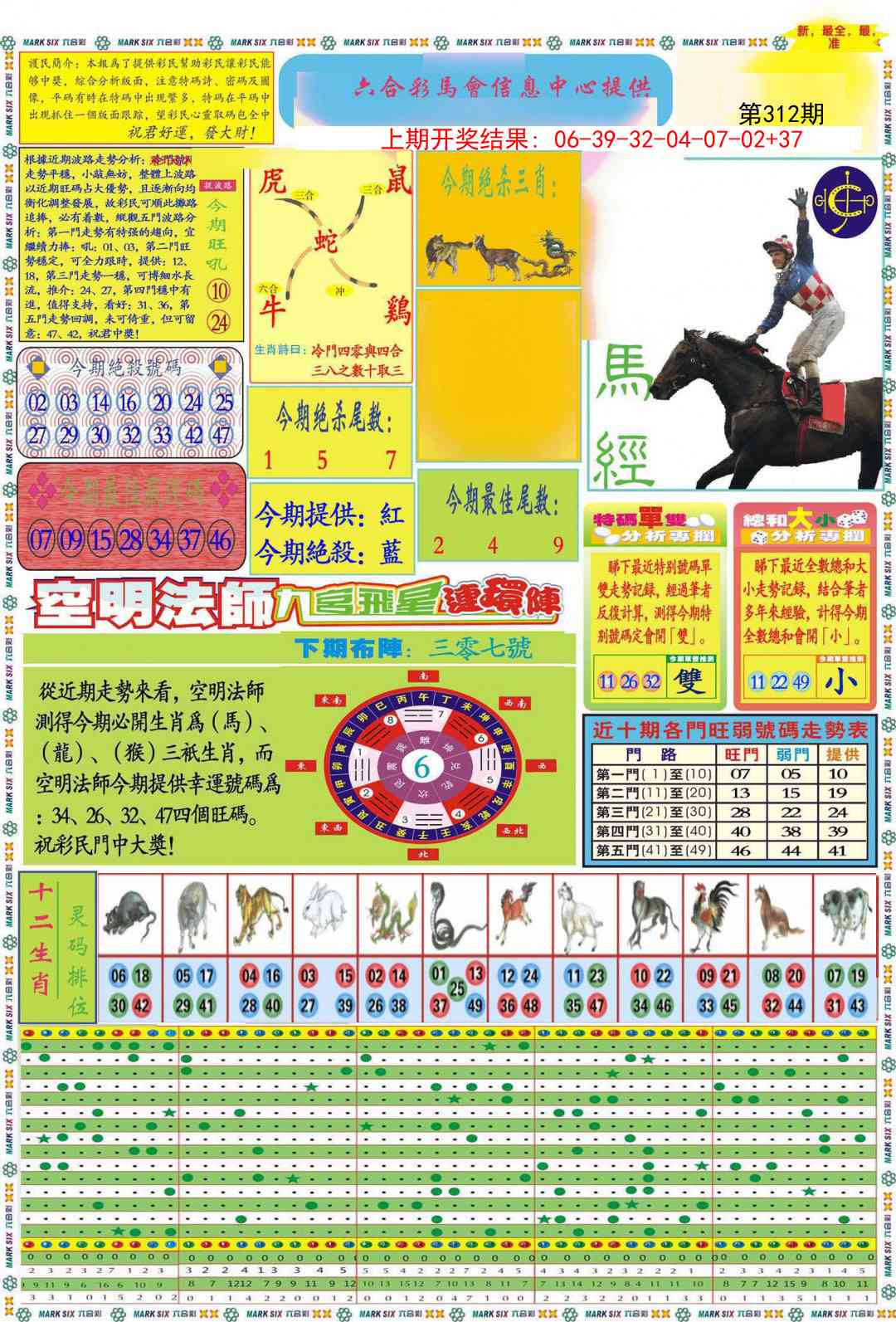 312期九龍马经A(推荐)[图]